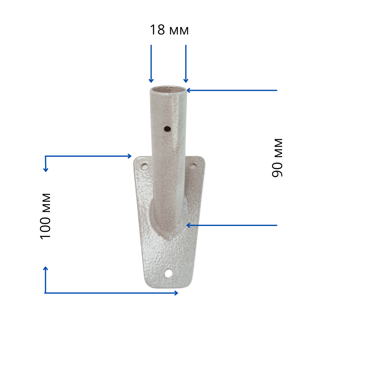 фото Флагшток уличный для флага настенный