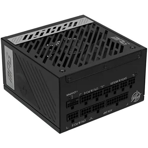 Блок питания MSI MAG A850GL PCIE5, 850W, 80+ Gold, полностью модульный, ATX 3.0, PCIE5, RTL