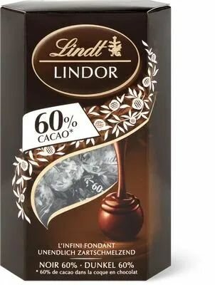 Шоколадные конфеты Lindt Lindor (Линдор) из тёмного шоколада / Extra Dark, какао не менее 60% 200 гр