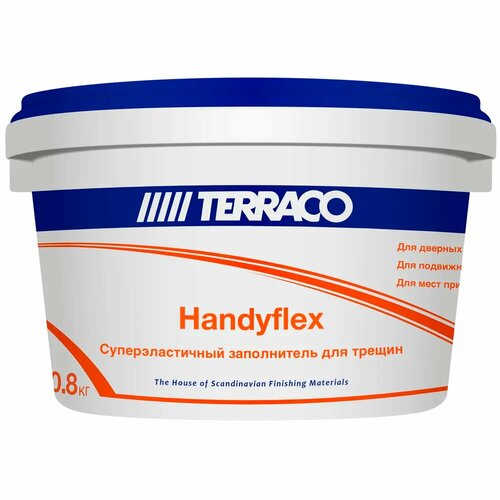 Заполнитель для трещин Terraco Handyflex 0.8 кг декоративное покрытие terraco handyflex белый 5 кг