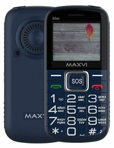 Сотовый телефон Maxvi B5ds Blue