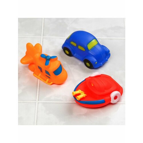 Набор игрушек для купания Транспорт 3 шт виды 526₽