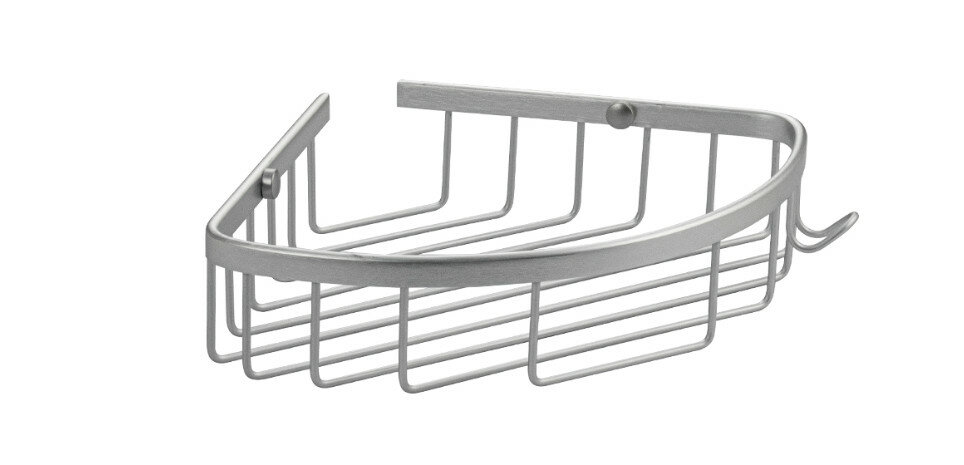 фото Полочка угловая санакс 75060 сатин овальная одинарная