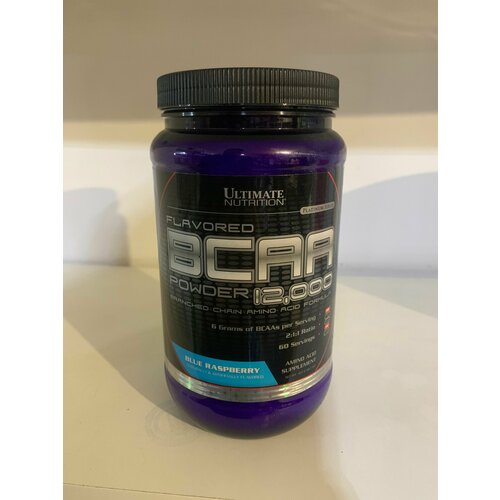 BCAA для спортсменов Ultimate Nutrition BCAA 12,000 blue raspberry 457 гр ultimate bcaa 12000 powder flavored 457g pink lemonade