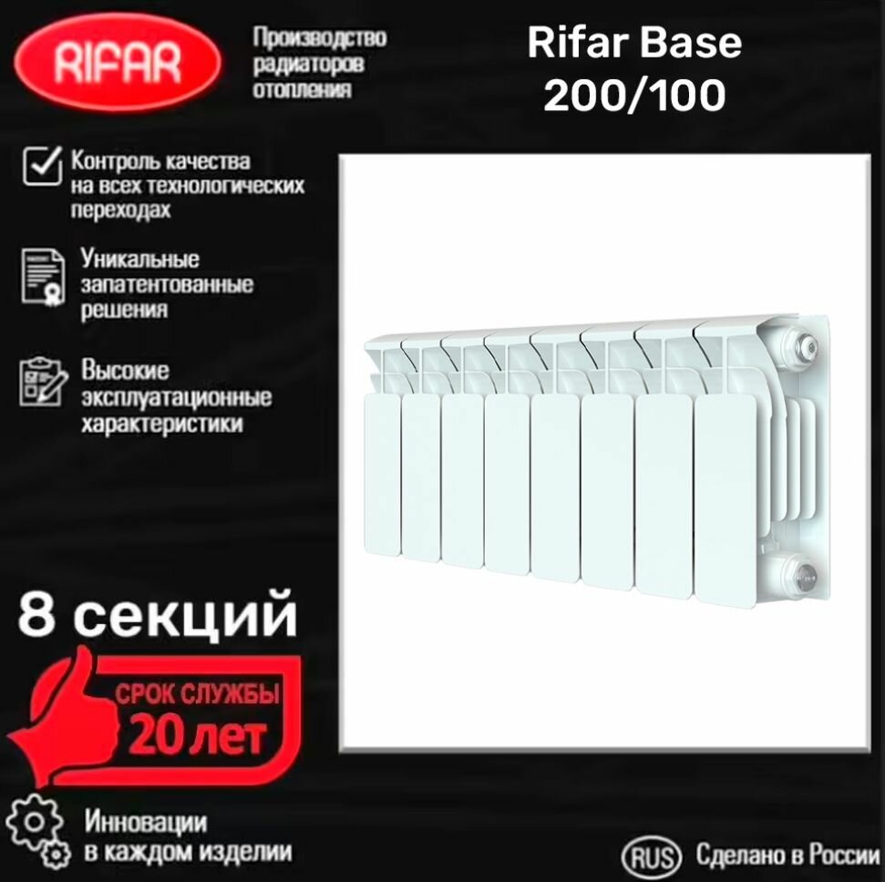 Биметаллический радиатор RIFAR BASE