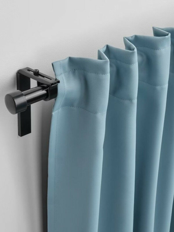 Изображение Гардины, блокирующие свет, затемняющие шторы, голубой майгулл икеа