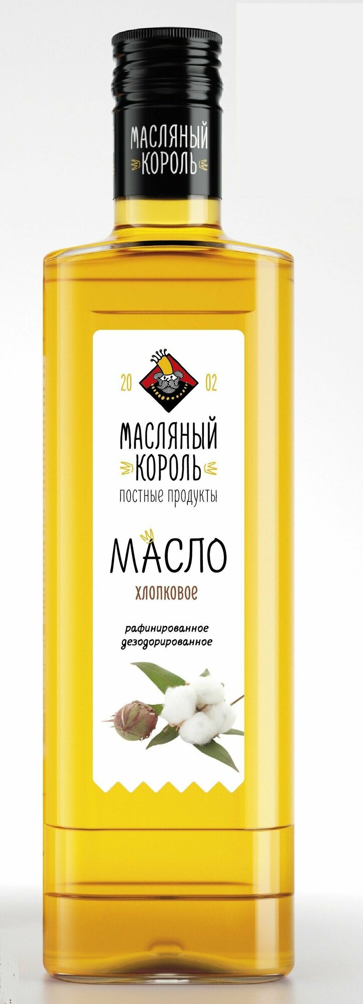 Масло хлопковое 100% рафинированное, Масляный король 350 мл