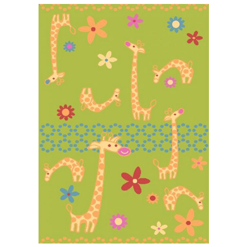 Agnella Ковер детский FUNKY GIRAFFE a lime 0.8x1.2 м.