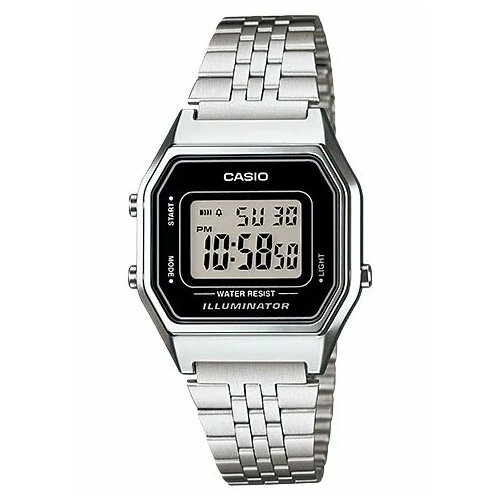 фото Наручные часы casio la680wa-1d, серебряный, черный