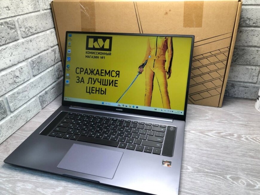 16.1 Ноутбук Huawei MateBook D 16 HBY-WAP9 на AMD Ryzen 5 4600H, серебристый