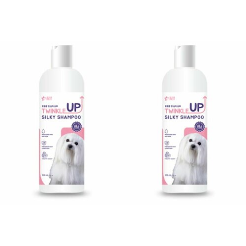 DEOPROCE Шампунь для собак для придания блеска PETERPET TWINKLE UP SILKY SHAMPO 500 мл 2 шт 2004₽