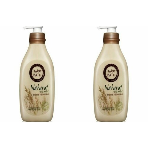 HAPPY BATH Гель для душа с экстрактом рисовых отрубей, 900 мл, 2 шт