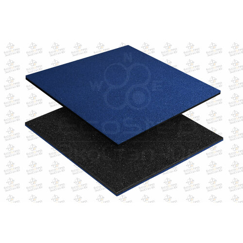 Резиновая плитка Ecostep 500х500, толщина 16мм для садовых дорожек