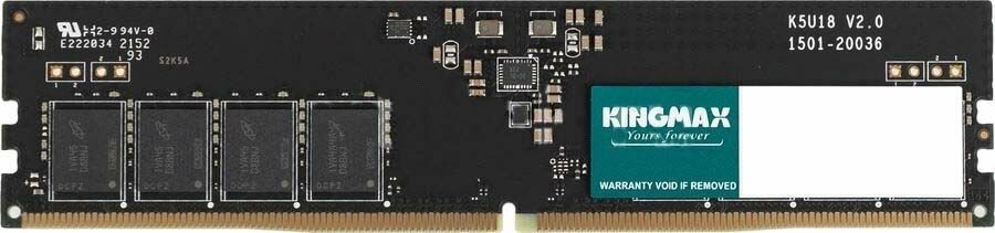 Оперативная память Kingmax KM-LD5-4800-8GS DDR5 - 1x 8ГБ 4800МГц, DIMM, Ret