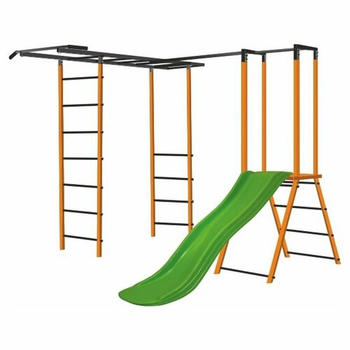 Горка детский уличный комплекс с рукоходом, для качелей гнездо, базовый