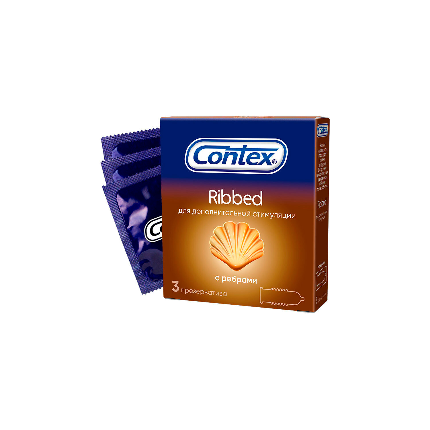 Презервативы Contex Ribbed 3 шт