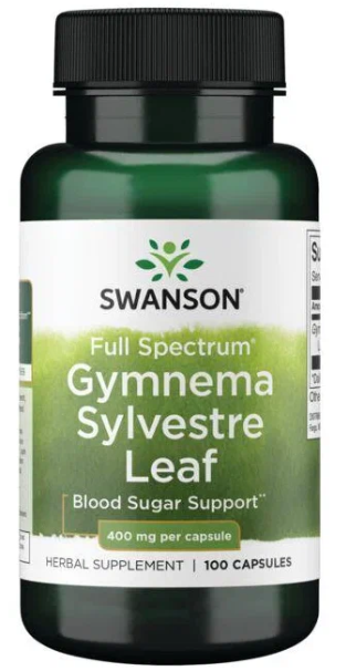 Swanson Gymnema Sylvestre Leaf 400 mg Full Spectrum (лист гимнемы обыкновенной 400 мг) 100 капсул (Swanson)