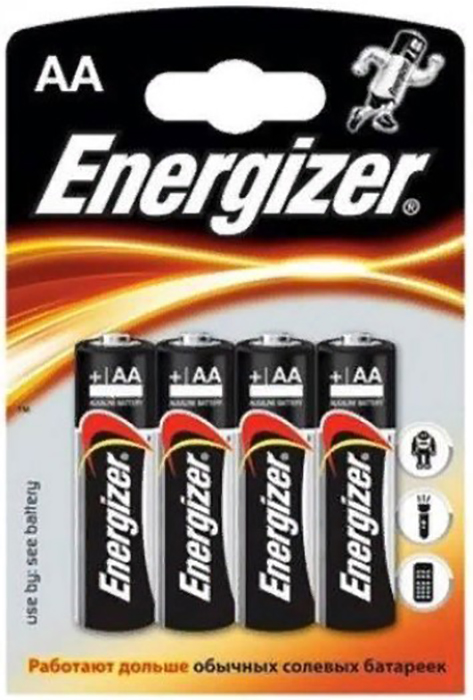 Батарейка AA щелочная Energizer LR06-4Bl MAX в блистере 4 шт.