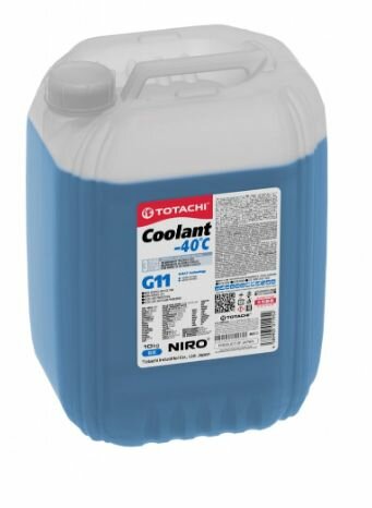 Охлаждающая жидкость TOTACHI NIRO COOLANT BLUE -40C G11 10л 46310
