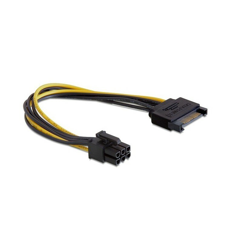 Разветвитель питания SATA-PCI-Express 6pin, для подключения в/к PCI-Е (6pin) CC-PSU-SATA Cablexpert,