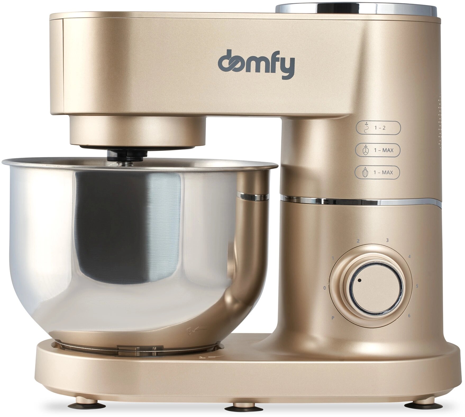 Миксер планетарный DOMFY DSC-KM301, золотистый