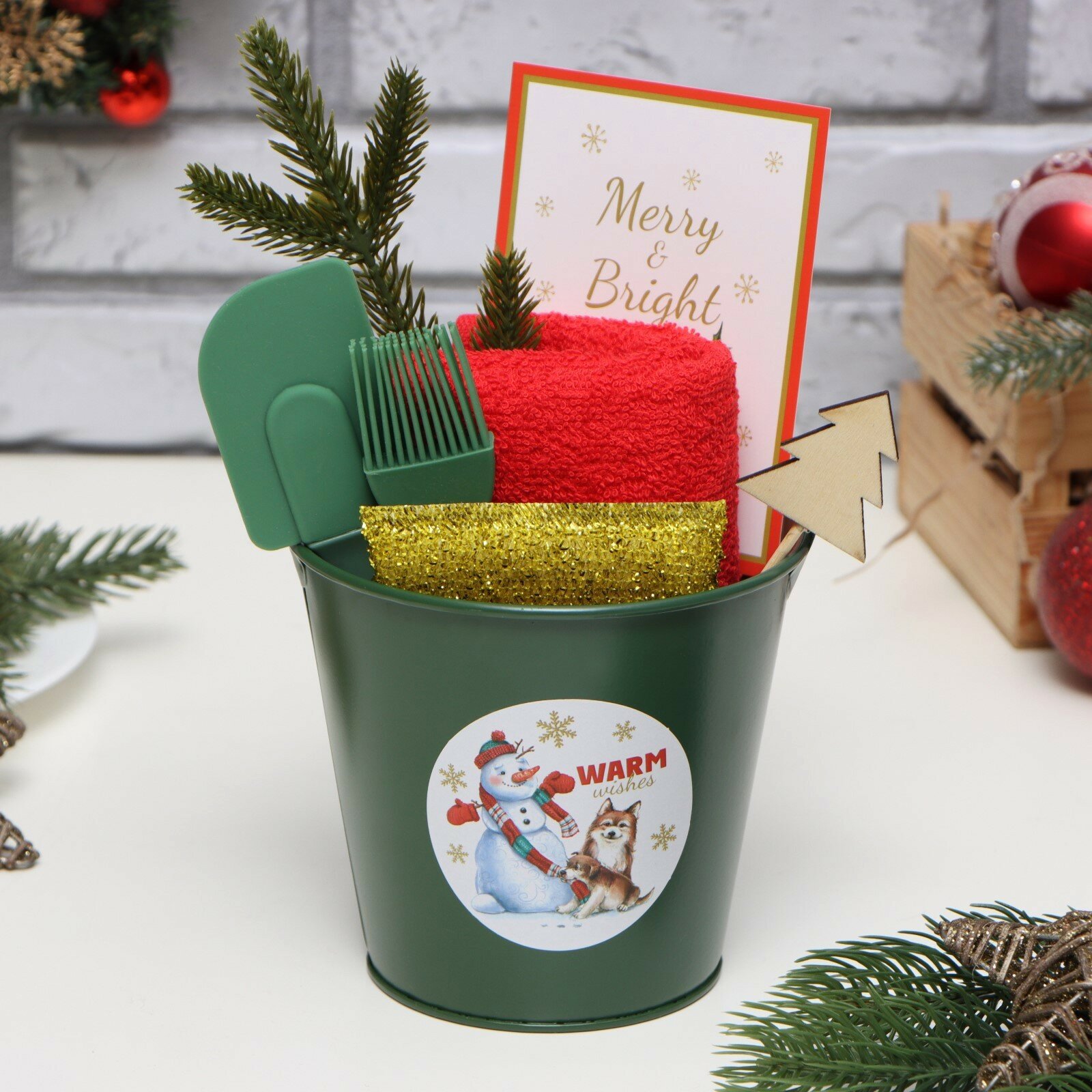 Новый год. Набор подарочный Доляна "Снеговик"