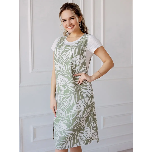 Платье Текстильный Край, размер 50, зеленый