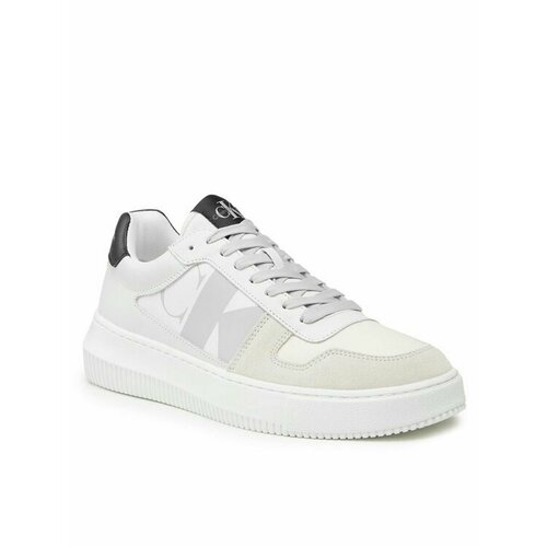 Кроссовки Calvin Klein Jeans, размер 42 EU, белый кроссовки calvin klein jeans basket cupsole bold mono bright white