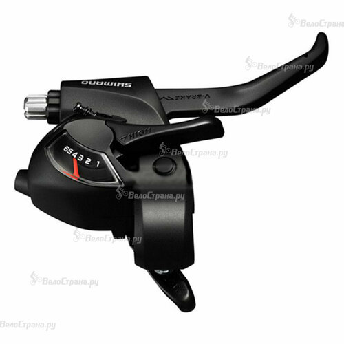 ШифтерТормозная ручка Shimano Tourney EF41 правая 6 скоростей трос 2050 мм без упаковки Черный 1600₽