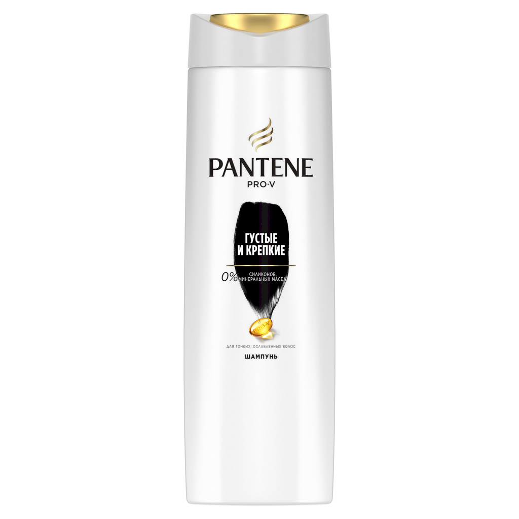 Шампунь для тонких, ослабленных волос PANTENE Густые и крепкие, 400мл