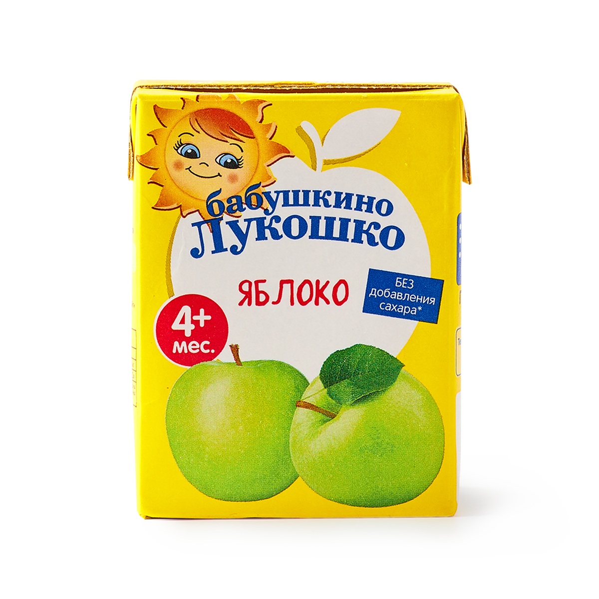 Сок Бабушкино Лукошко "Яблоко", для детей с 4 мес, без сахара, 200 мл