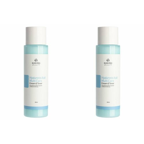 EYENLIP Тонер-крем Hyaluronic Acid Multi Care Cream & Toner, с гиалуроновой кислотой, 200 мл, 2 шт