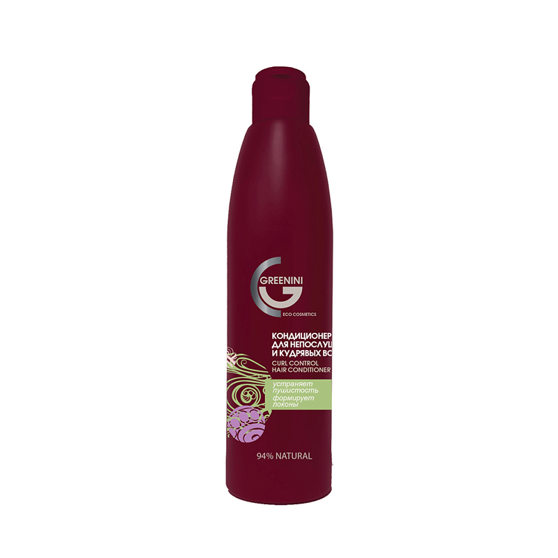 Кондиционер для непослушных и кудрявых волос Greenini Curl Control Hair Conditioner 300 мл