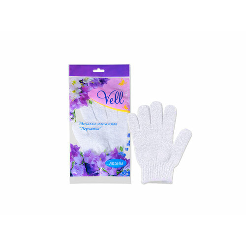 Перчатка массажная antella vell 19х13 см 449₽