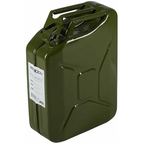Канистра 20л металлическая зеленая канистра для технических жидкостей rexxon 20 л металлическая оливковая