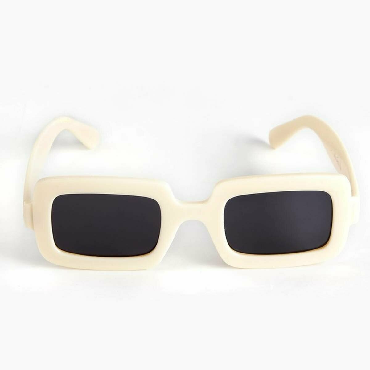 фото Очки солнцезащитные OneSun, uv 400, дужка 14.5 см, ширина 14 см, линза 3 х 4.5 см, белые, 1 шт