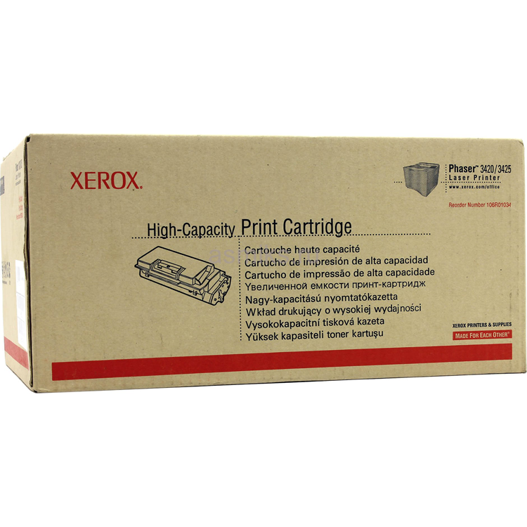 Тонер-картридж XEROX 106R01034 черный для Phaser 3420/3425