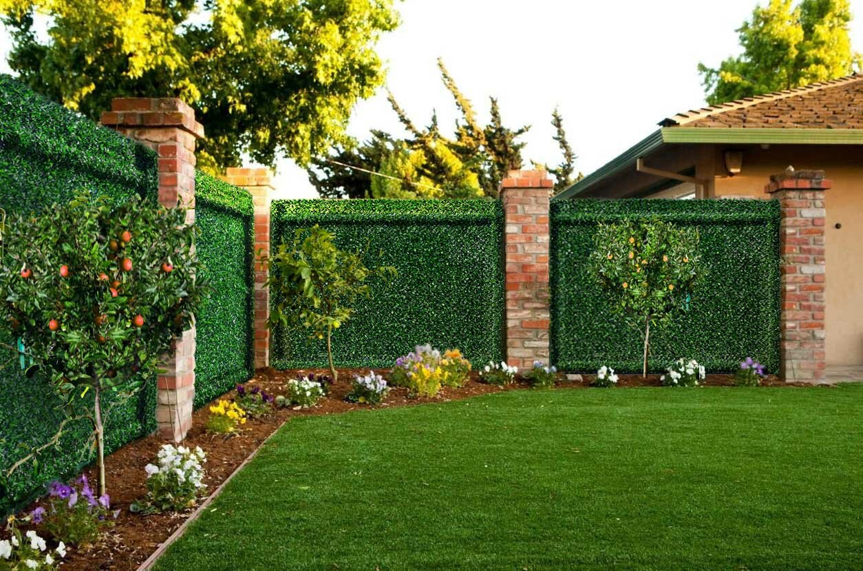 Декоративный травяной забор, GRASS FENCE, зелёная изгородь, ограждение