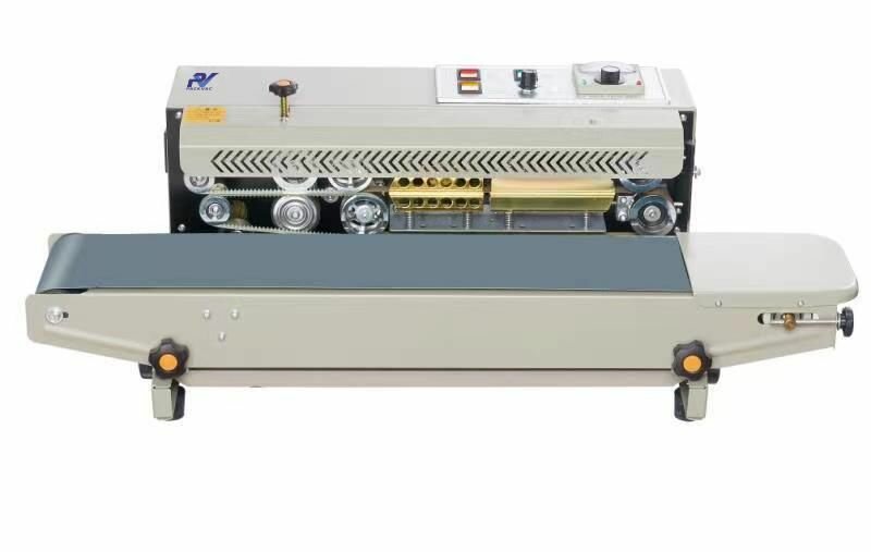Запайщик пакетов конвейерный PACKVAC DBF-900 горизонтальный, 0,68 кВт, 220В, 1-14 м/мин.
