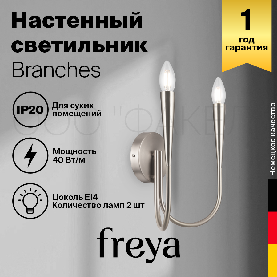 Настенный светильник (бра) Freya FR5253WL-02N