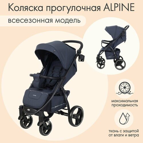 Коляска прогулочная детская Rant Basic Alpine цвет графит 19223₽