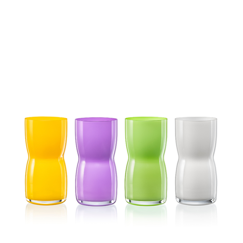 Набор ваз 4 цвета декор 