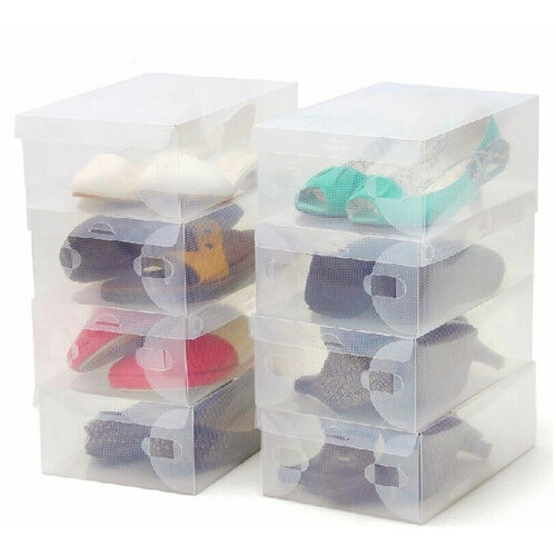 Коробка пластиковая для хранения обуви длина 275 см набор 5 шт 599₽