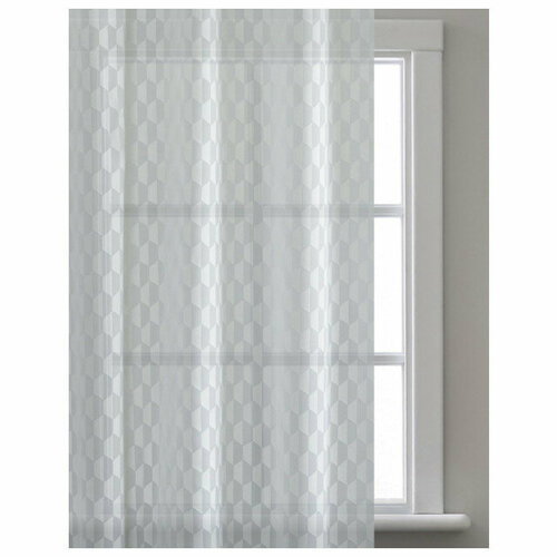 Штора тюлевая на шт ленте pikamo шифон деворе 300x280см белая арт с 1496-w2646 v1 14048₽