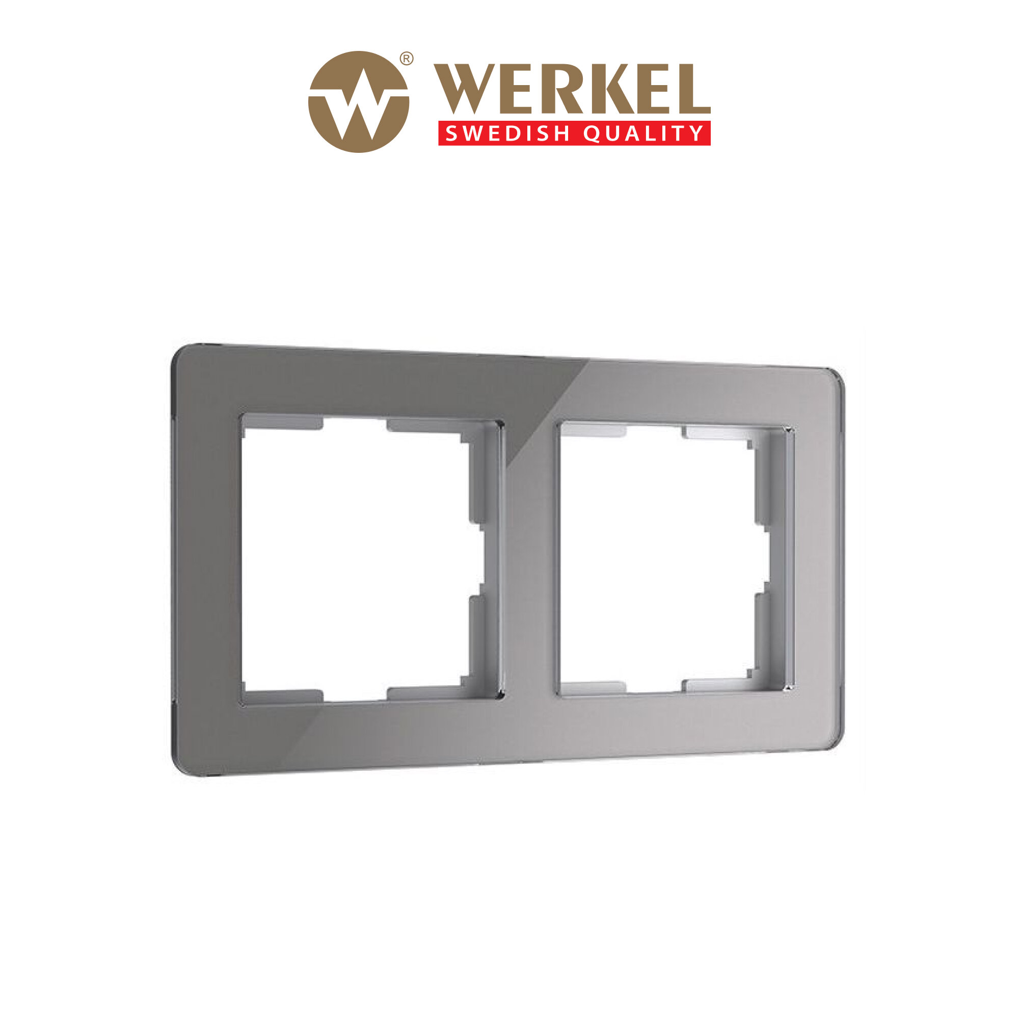 Рамка на 2 поста Acrylic Werkel W0022704 графит