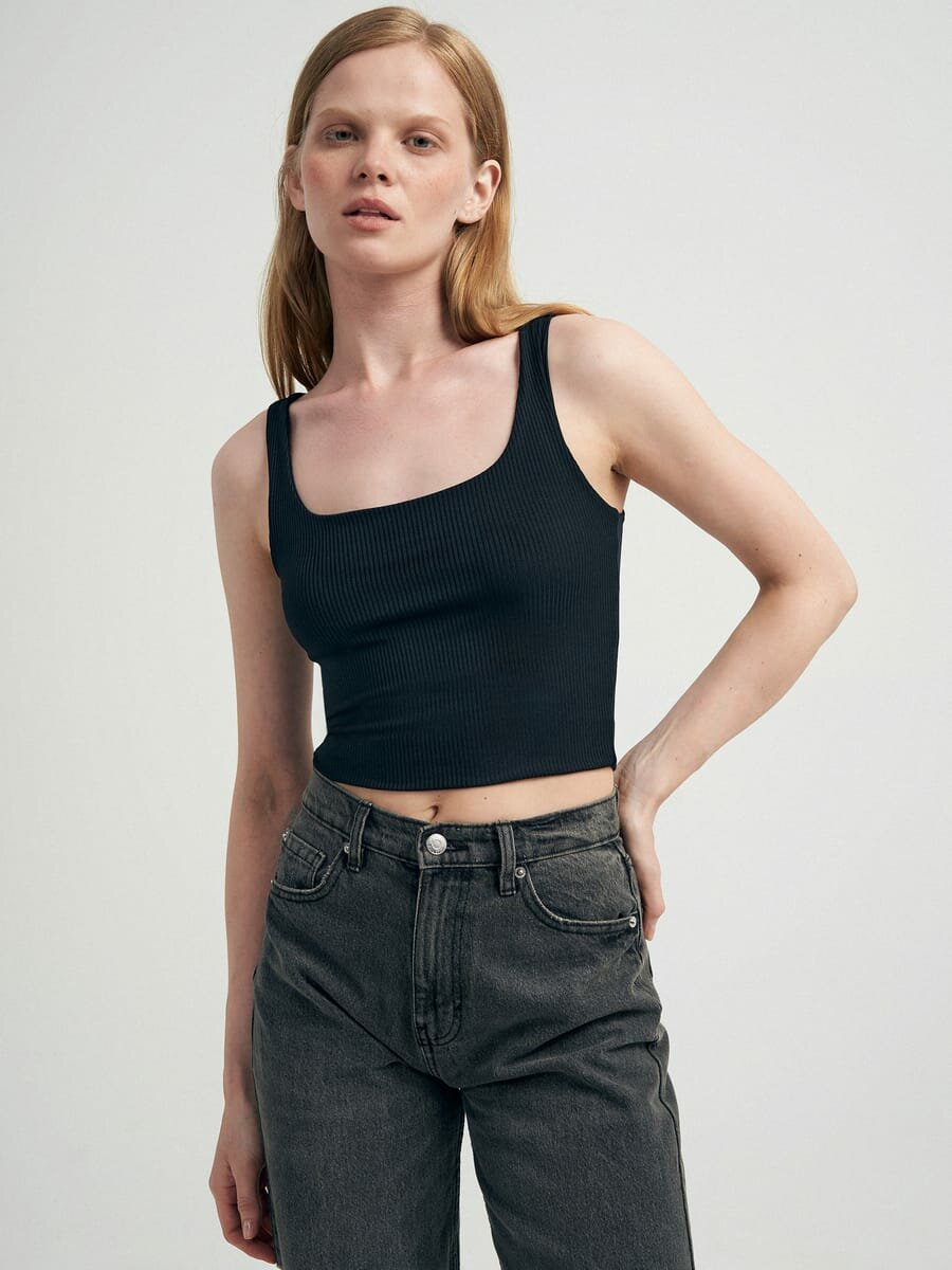 Топ ТВОЕ, размер S, черный — фото 1