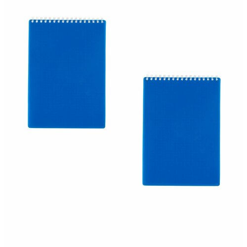 Attache Economy Блокнот А5 80 л гребень пластиковая обложка синий клетка 2 уп 542₽
