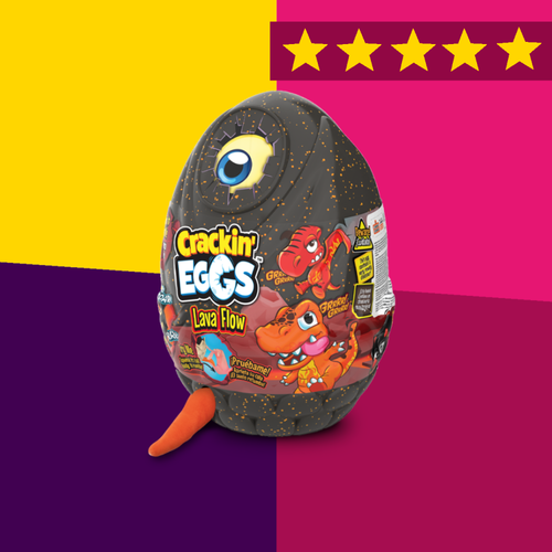 игрушка crackin eggs динозавр в яйце серия лава оранжевый 24 см Игрушка Crackin Eggs динозавр в яйце Серия Лава красный 24 см