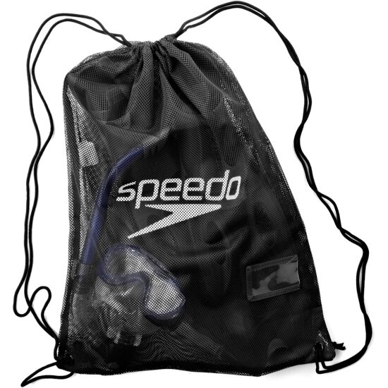 Мешок для мокрых вещей Speedo EQUIP MESH BAG XU BLACK черный 8-074070001, one size