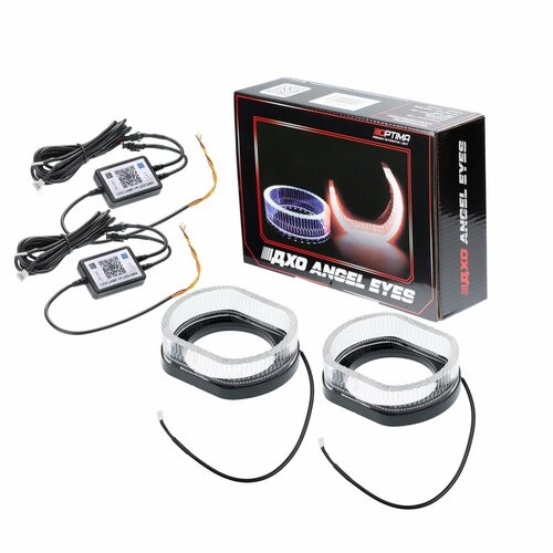 Ангельские глазки 3D с функцией ДХО/Поворотник Optima Light на линзу 3,0